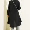Short Front Long Back Shirt Black - Image 3