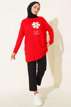 Vue alternative de Daisy Patch Tunic Red