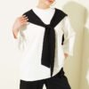 Shoulder Scarf Basic Two-Piece Set Black - Imagen 2