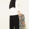 Shoulder Scarf Basic Two-Piece Set Black - Imagen 3