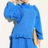 Ruffled Shoulder Muslin Skirt Two-Piece Set - immagine 2