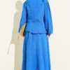Ruffled Shoulder Muslin Skirt Two-Piece Set - immagine 3
