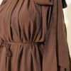 Shoulder Bow Loose Tunic Mink - Image 4