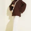 Shoulder Padded Wide Sleeve Tunic - Afbeelding 2