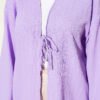 ⁦Laced Front Tree Bark Kimono Lilac⁩ - الصورة ⁦4⁩