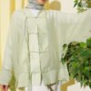Laced Front Oversize Tulle Kimono