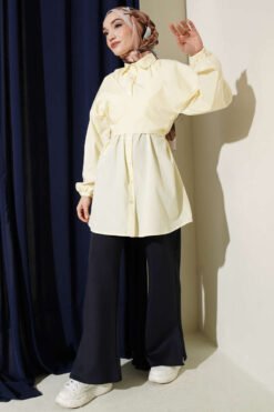 Alternative Ansicht von Cross-Front Tied Shirt Yellow