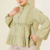 Short Shirt with Lace Trim
