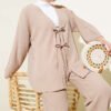 Front Tied Crinkled Two-Piece Set - Imagen 2