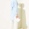 Self-Tie Front Shirt Blue - Image 3