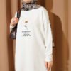 Daisy Patch Tunic White