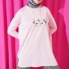 Embroidered Daisy Tunic Pink