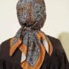 Authentic Patterned Scarf Camel - الصورة 3