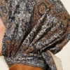 Authentic Patterned Scarf Camel - الصورة 4