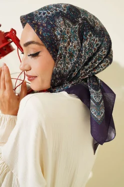 Alternative Ansicht von Authentic Patterned Scarf Plum