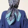 Authentic Patterned Scarf Mint – Image 3