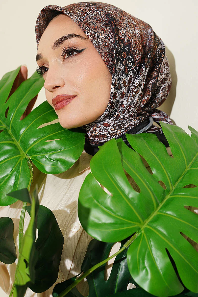 Authentic Patterned Scarf Black - Afbeelding 6