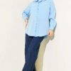Oversize Shirt Baby Blue – Bild 2