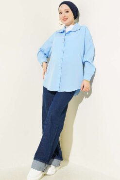 Alternatieve weergave van Oversize Shirt Baby Blue