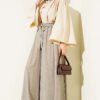 Oversize Trousers with Ties Beige - Image 2