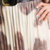 Pleated Chiffon Skirt Brown - Image 4