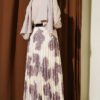 Pleated Chiffon Skirt Plum - Image 3