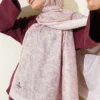 Soft Paisley Motif Scarf Powder Pink