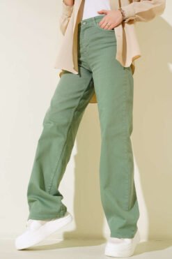 Vista alternativa di Palazzo Wide-Leg Pants Mint