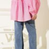 Palazzo Belted Denim Pants Blue – Image 3