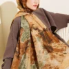Palette Pattern Shawl Camel – Image 2