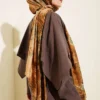 Palette Pattern Shawl Camel – Image 3