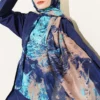 Palette Pattern Shawl Navy Blue - immagine 2