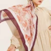 Bamboo Crinkle Shawl Plum