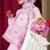 Bamboo Crinkle Shawl Pink