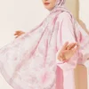 Bamboo Crinkle Shawl Powder Pink