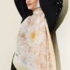 Bamboo Crinkle Shawl Yellow