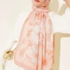Bamboo Crinkle Shawl Salmon