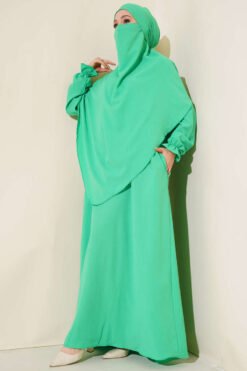 Shawl Abaya Green
