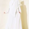 Veiled Wide Abaya White