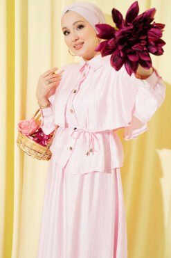 Cape Pink بالجملة clothing set - Hicabistan مصنع تركيا