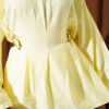 Belted Side Wrap Set with Pen Details Yellow - immagine 4