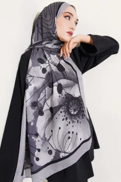 Poppy Pattern Modal Shawl