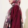 Poppy Pattern Modal Shawl Brown – Bild 3