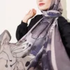 Poppy Pattern Modal Shawl Mink