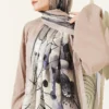 ⁦Poppy Pattern Modal Shawl Beige⁩ - الصورة ⁦2⁩