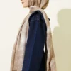 Polka Dot Gradient Shawl Beige - immagine 3
