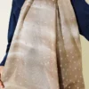 Polka Dot Gradient Shawl Beige - immagine 4
