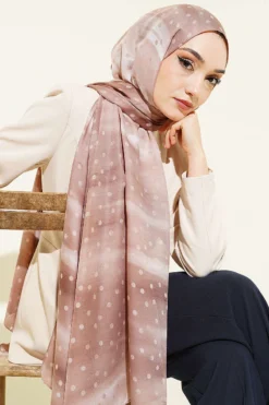 Vista alternativa di Polka Dot Gradient Shawl Brown