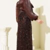 Sequined Skirt Evening Set Brown – Bild 3