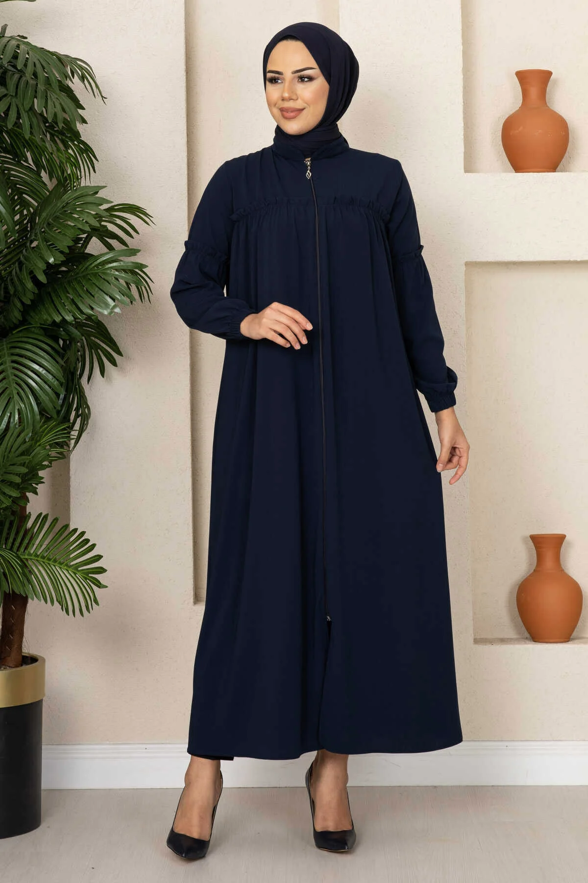 Robalı Young Modest Coat Navy Blue